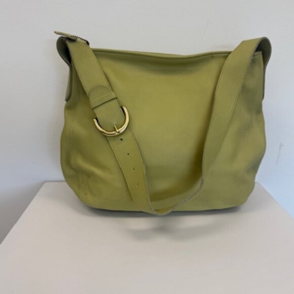 Coach Handbags - vintage coach bag #4161 green color leather bag